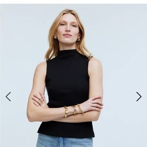 Madewell side slit sweater tank